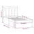 Produktbild 9 för Sängram vit massiv furu 90x200 cm