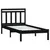Produktbild 3 för Sängram svart massiv furu 90x200 cm