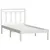 Produktbild 3 för Sängram vit massiv furu 100x200 cm
