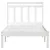 Produktbild 4 för Sängram vit massiv furu 100x200 cm