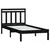 Produktbild 3 för Sängram svart massiv furu 100x200 cm
