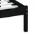 Produktbild 7 för Sängram svart massiv furu 100x200 cm