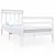 Produktbild 2 för Sängram massiv furu 90x190 cm vit