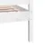 Produktbild 7 för Sängram massivt trä 75x190 cm vit