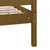 Produktbild 7 för Sängram honungsbrun massivt trä 75x190 cm liten enkelsäng