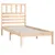 Produktbild 3 för Sängram 75x190 cm massiv furu vit
