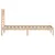 Produktbild 5 för Sängram 75x190 cm massiv furu vit