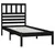 Produktbild 3 för Sängram svart massiv furu 75x190 cm liten enkelsäng