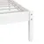 Produktbild 7 för Sängram vit 135x190 cm dubbel massiv furu