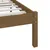 Produktbild 7 för Sängram honungsbrun massiv furu 135x190 cm dubbel
