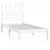 Produktbild 3 för Sängram vit massiv furu 90x200 cm