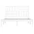 Produktbild 4 för Sängram vit 150x200 cm King Size massiv furu