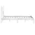 Produktbild 5 för Sängram vit 150x200 cm King Size massiv furu