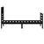 Produktbild 5 för Sängram massiv furu 90x190 cm svart