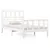 Produktbild 2 för Sängram massiv furu 90x190 cm vit