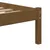 Produktbild 6 för Sängram honungsbrun massivt trä 75x190 cm liten enkelsäng