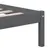 Produktbild 6 för Sängram grå massiv furu 140x190 cm