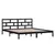 Produktbild 3 för Sängram svart massiv furu 140x190 cm