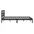 Produktbild 5 för Sängram svart massiv furu 140x190 cm