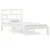 Produktbild 2 för Sängram vit massiv furu 90x200 cm