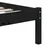 Produktbild 6 för Sängram svart massiv furu 90x200 cm