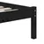 Produktbild 6 för Sängram svart massiv furu 100x200 cm