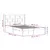 Produktbild 9 för Sängram vit massiv furu 120x200 cm
