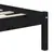 Produktbild 6 för Sängram svart massiv furu 120x200 cm