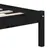 Produktbild 7 för Sängram svart massiv furu 160x200 cm