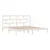 Produktbild 4 för Sängram vit massiv furu 200x200 cm