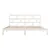 Produktbild 5 för Sängram vit massiv furu 200x200 cm
