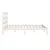 Produktbild 6 för Sängram vit massiv furu 200x200 cm