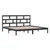 Produktbild 4 för Sängram svart massiv furu 200x200 cm