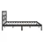 Produktbild 6 för Sängram svart massiv furu 200x200 cm