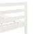 Produktbild 6 för Sängram massivt trä 75x190 cm vit