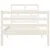 Produktbild 4 för Sängram massiv furu 90x190 cm vit
