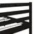 Produktbild 6 för Sängram svart massiv furu 140x190 cm