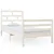 Produktbild 2 för Sängram vit massiv furu 90x200 cm enkelsäng