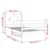 Produktbild 9 för Sängram vit massiv furu 90x200 cm enkelsäng