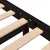 Produktbild 7 för Sängram svart massiv furu 100x200 cm enkelsäng
