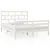 Produktbild 2 för Sängram vit massiv furu 160x200 cm