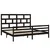 Produktbild 3 för Sängram svart massiv furu 200x200 cm