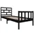 Produktbild 3 för Sängram svart massiv furu 75x190 cm liten enkelsäng