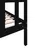 Produktbild 7 för Sängram svart massiv furu 75x190 cm liten enkelsäng