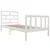 Produktbild 3 för Sängram vit massiv furu 90x190 cm