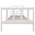 Produktbild 4 för Sängram vit massiv furu 90x190 cm