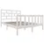 Produktbild 3 för Sängram vit massiv furu 135x190 cm 4FT6
