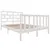 Produktbild 3 för Sängram vit massiv furu 140x190 cm