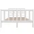 Produktbild 4 för Sängram vit massiv furu 140x190 cm