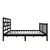 Produktbild 5 för Sängram svart massiv furu 140x190 cm